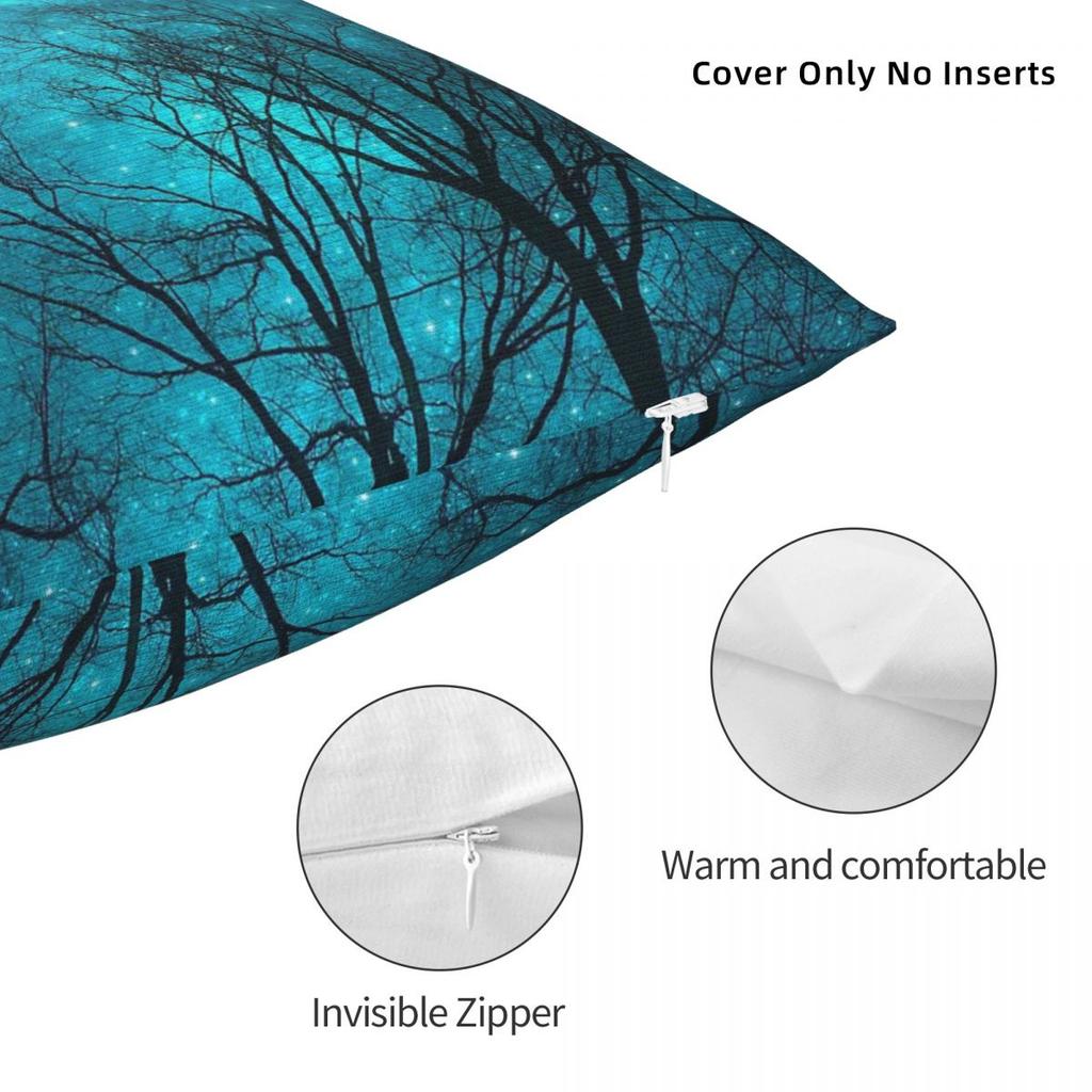 Stars Can'T Shine Without Darkness Pillowcase Polyester Linen Velvet Pattern Zip Decor Pillow Case Sofa Cushion Case
