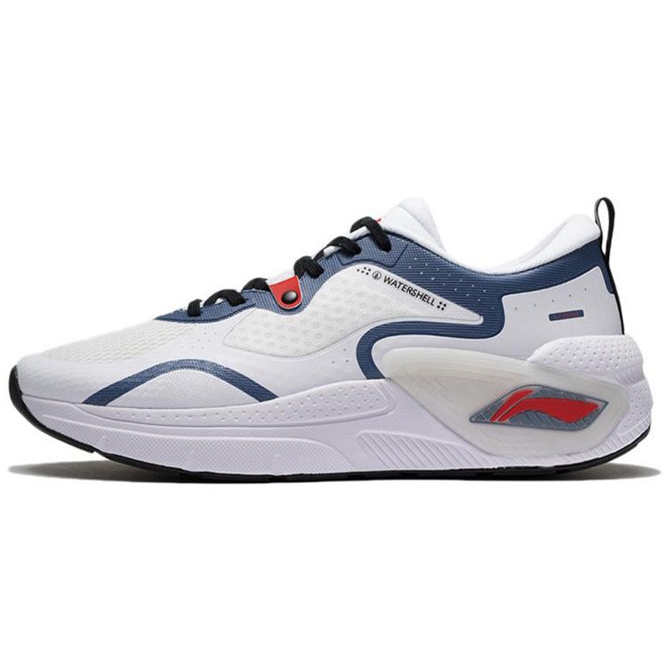 New LiNing Cushioning Wear Resistant Low Top Casual Shoes Men's White Blue AGLR331-5