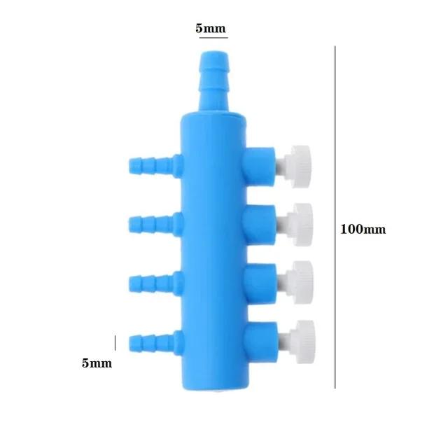 Aquarium Air Pump Hose Splitter Air Distributor Adjustable Tracheal Shunt Single Hole Oxygen Booster Pump Adapter Accessories