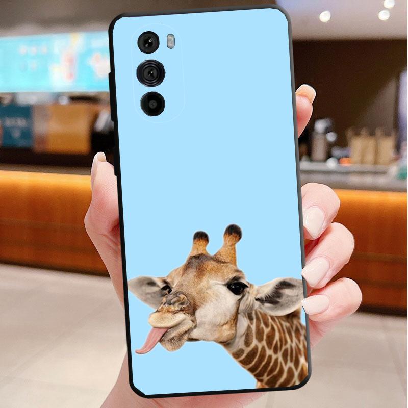 Telefoonhoesje Voor Motorola Edge 50 40 Pro 60 50 40 30 Ultra Neo Fusion Moto G85 G72 G53 G54 G84 G13 G32 Giraffe Anime
