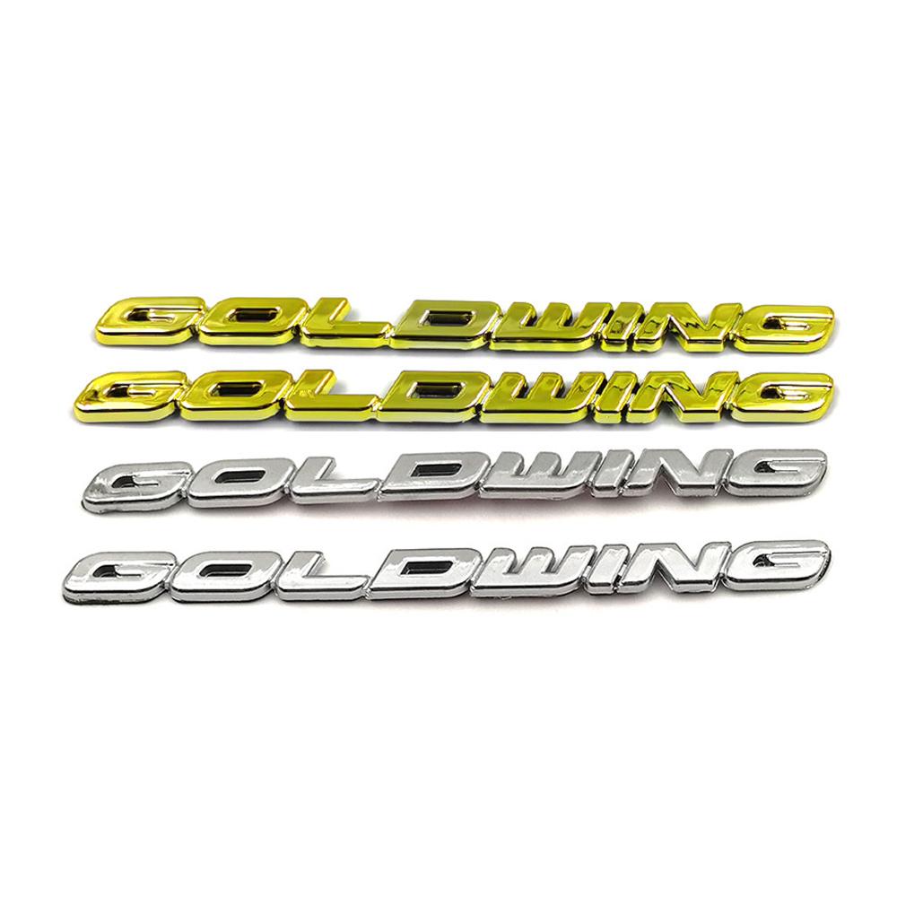 Coppia Adesivi 3D Per Serbatoio Moto – Emblema Cromato Per HONDA Goldwing GL1800, GL1500 E Altri