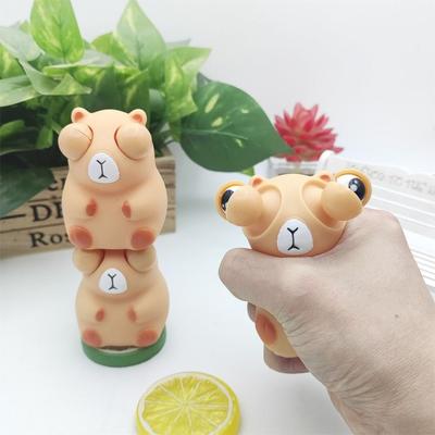 Blow Bubble Capybara Shape Squeeze Toys Vinyl Cartoon Capybara Knead Toy  Kids Adults