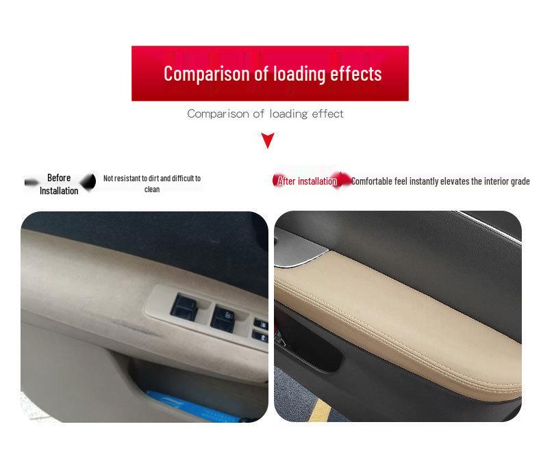 Nissan Qashqai 16-18 Türverkleidung Lederbezug & Armlehne Innenraum-Upgrade