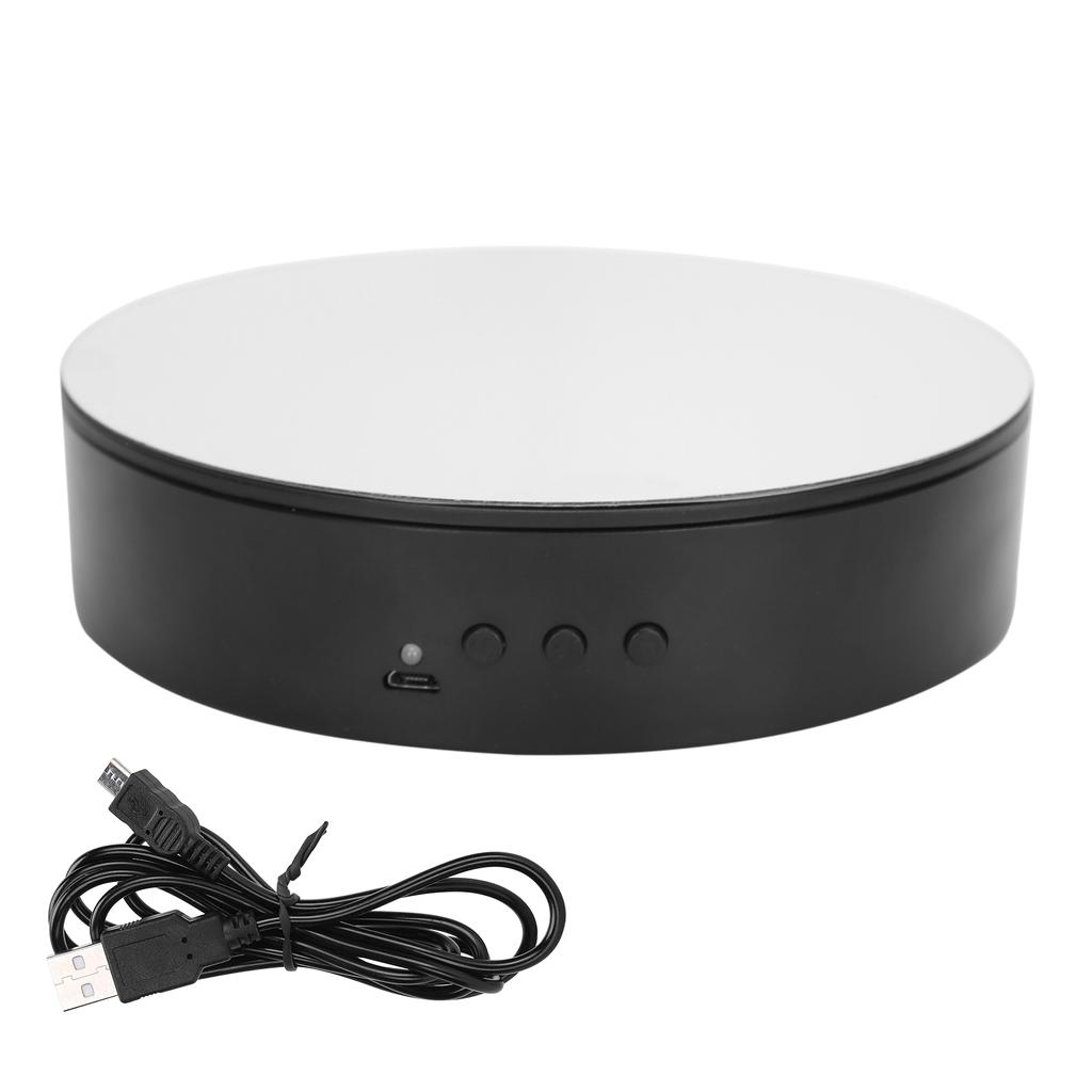 360 Degrees Rotating Display Stand Adjustable Turntable Show Tray for Watch Phone Jewelry Display