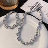 Pearl Necklace Women's Necklace Light Luxury Niche Design Sense Punk Hip Hop Premium Clavicle Chain Necklace