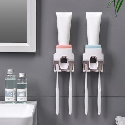 Creative Wall Mount Automatic Toothpaste Dispenser Toothbrush Holder Bathroom Accessories Waterproof Lazy Toothpaste Squeezer