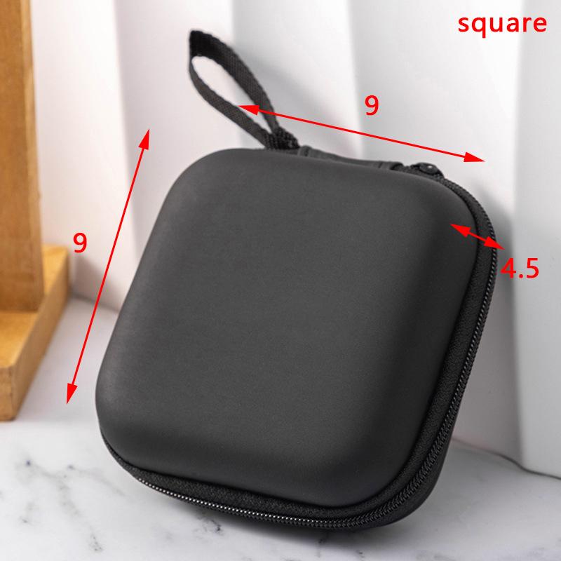 Portable Mini 3C Hard Shell Digital Gadgets Storage Bag Artificial Leather Earphone Charger Case Data Cable U Disk Organizer