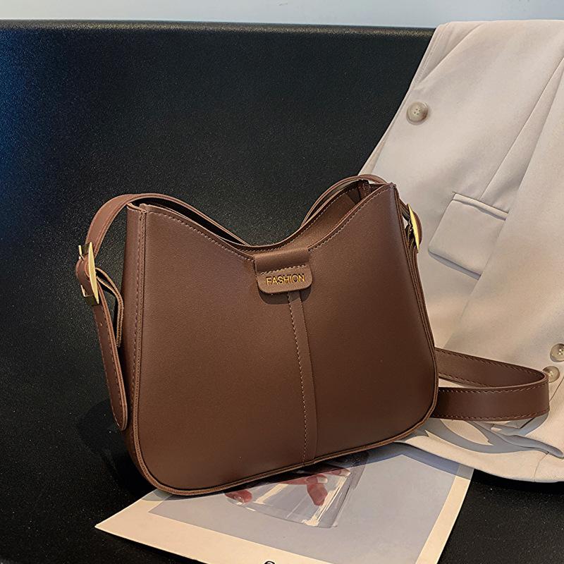 Bag 2025 New Internet Celebrity Simple Shoulder Messenger Bag Women's Foreign Style Niche Design Women's Bags Korean Version Texture Bags