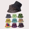 New European and American fashion retro pattern printed bucket hat women's outdoor travel sun hat double-sided can wear pot hat men