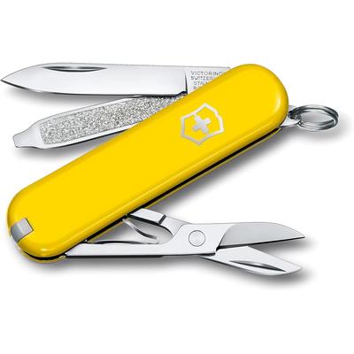 Victorinox Classic SD Classic Colors Sunny Side Swiss Army Knife Multi-Tool with Scissors and Screwdriver 7 Functions Compact Gift