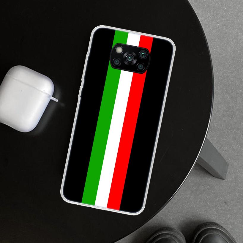 Italy Flag Phone Case Cover for Xiaomi Poco X6 X5 X7 Pro F7 Ultra Redmi 15C 15 13C 13 12C 12 10C 10 10A 9C 9A 9T 9 Coque Poco X6