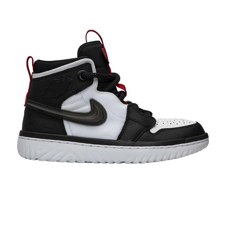 

Jordan 1 High React Black White Gym Red 44