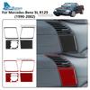 Real Soft Carbon Fiber Sticker For Mercedes Benz SL R129 1990-1994 1995 1996 1997 1998 1999 2000 2001 2002 Car Side Air Vents