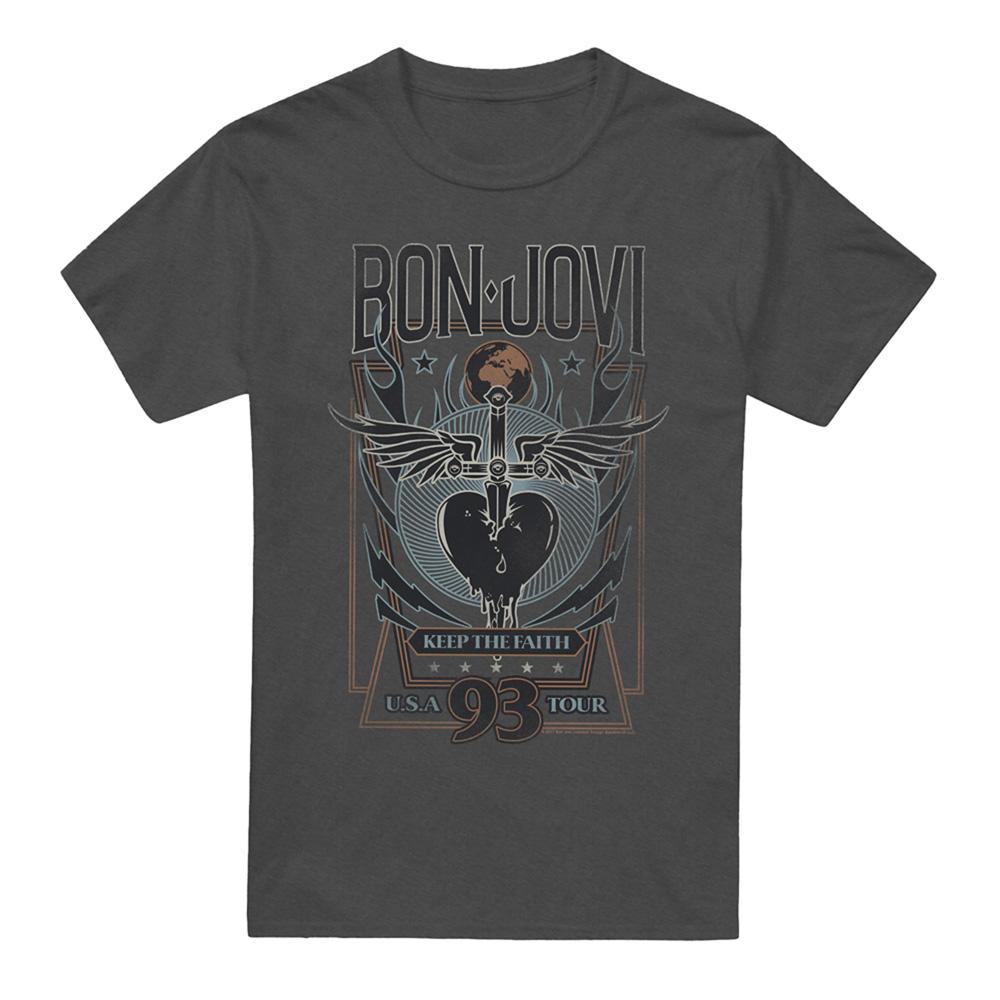 Bon Jovi Unisex Adult Keep The Faith T-Shirt