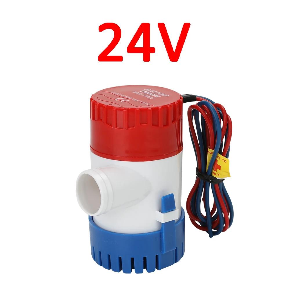 1100GPH mini boat bilge pump 12v bilge pump 12 v 24v dc 10A submerse kayak rule water electric 1100 gph volt garden rinse Wash