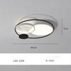 Modern LED Ceiling Lamp for Bedroom Study Living Room Home DecorativeCircle Chandelier Light