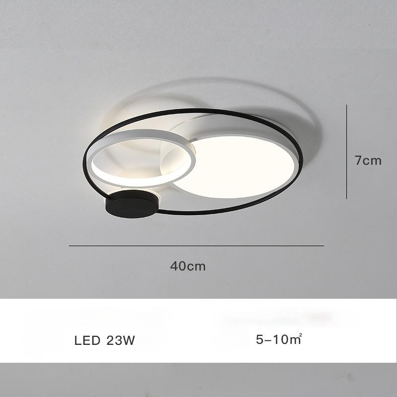 Modern LED Ceiling Lamp for Bedroom Study Living Room Home DecorativeCircle Chandelier Light