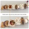 Small Animal Hamster Toy Handwoven Rattan Toy Cluster Pet Grinding Teeth Toy