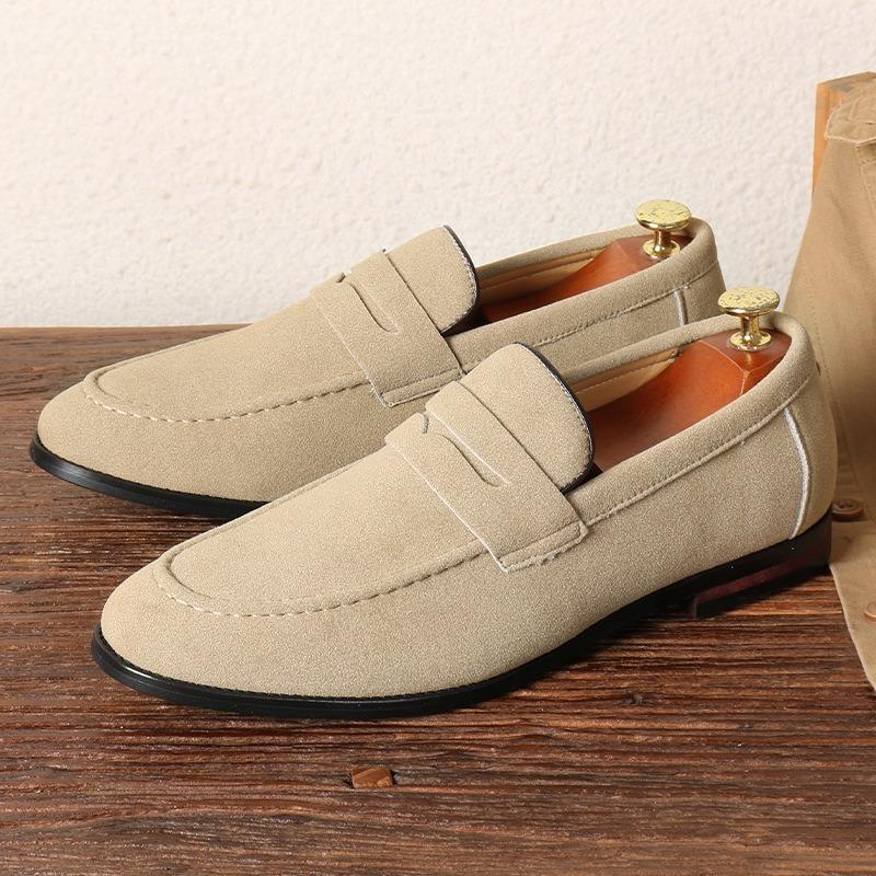 Modne Wysokiej Jakości Modne Zamszowe Buty Męskie Buty Casual Wygodne Męskie Buty Do Jazdy Męskie Mokasyny Miękkie Jednolite Buty Wizytowe Męskie Biznes