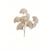 1 Golden Apricot Leaf Artificial Plant for Weddings, Parties and Home Decor - Realistic Simulation of Ginkgo Biloba for Indoor Table Center