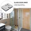 Stainless Steel Glass Door Hinge Heavy Duty Shower Door Hardware Smooth Operation Bathroom Partition Hinges For Glass