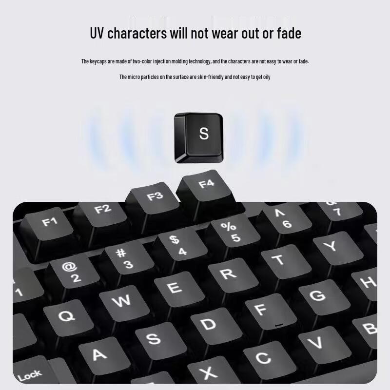 You Shi Wired Mechanical Keyboard and Mouse Set