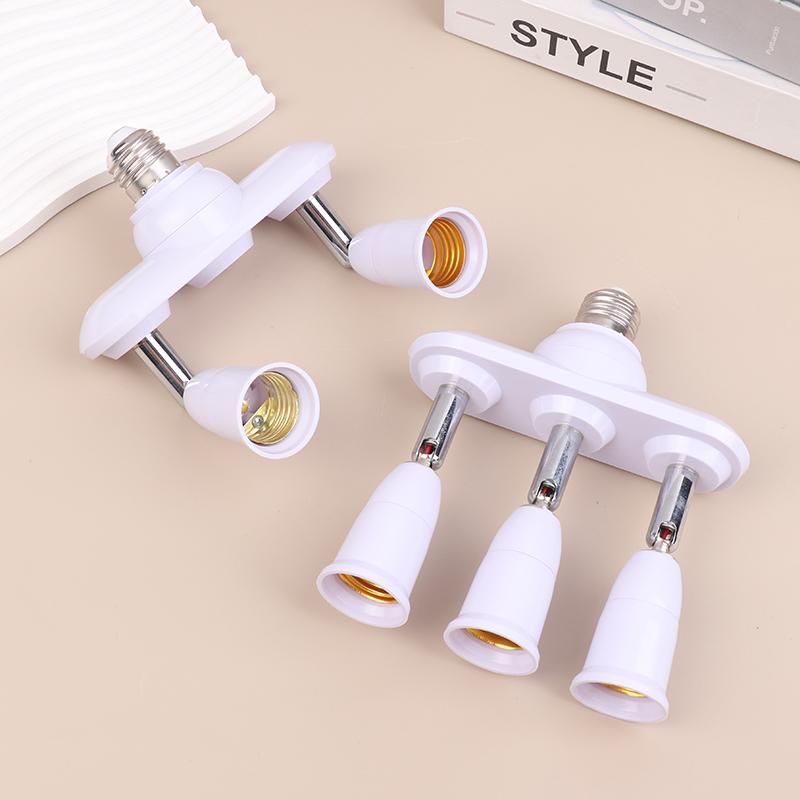 Universal Lamp Holder Converter 2/3 In 1 E26 E27 To E26 E27 Screw LED Lamp Bulb Base Splitter E27 Light Socket Holder Adapter
