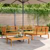 4 piece garden sofa set made from pallets solid acacia wood