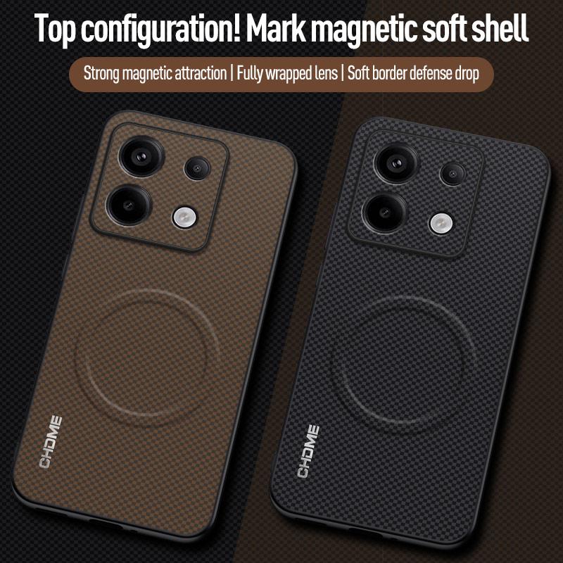 Für Xiaomi Poco X6 Hülle Luxuriöse Auto-Magnet-Halterung Handyhülle Für Poco X6 5G PocoX6 Silikon Stoßfest Schutz-Rückseite