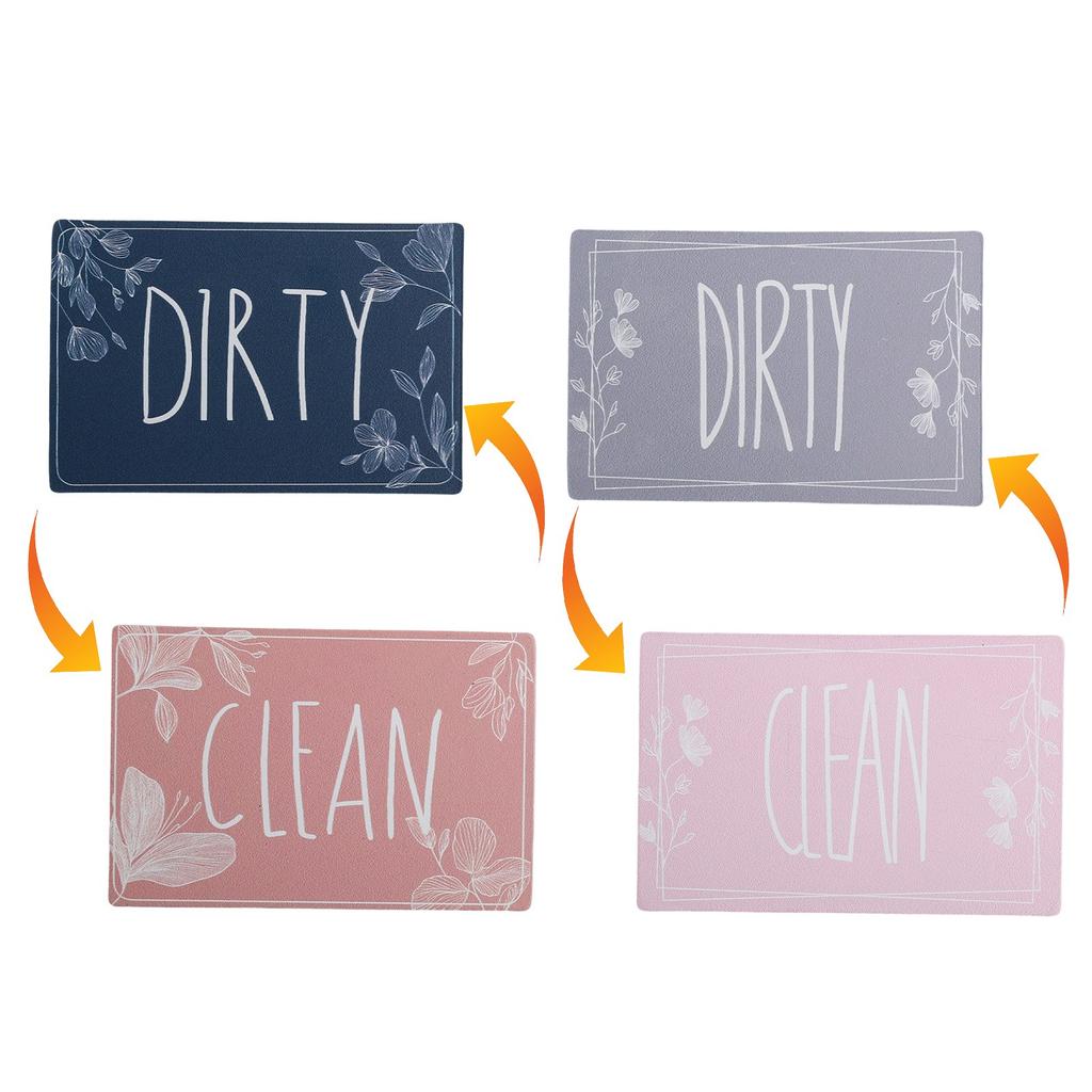 Kitchen Organization Dishwasher Magnet Child Friendly Decorative Magnet Minimalist Design Clean Dirty Sign Magnets