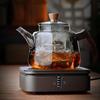 High-Temperature Resistant Glass Teapot with Large Capacity for Electric Stove and Fireplace Use