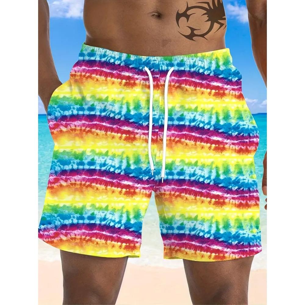 Coconut Leaves Man Swimwear Beach Briefs Summer Big Size 4XL Swimwear Men Board Shorts Casual Hawaiian 3D Flower Designer Shorts