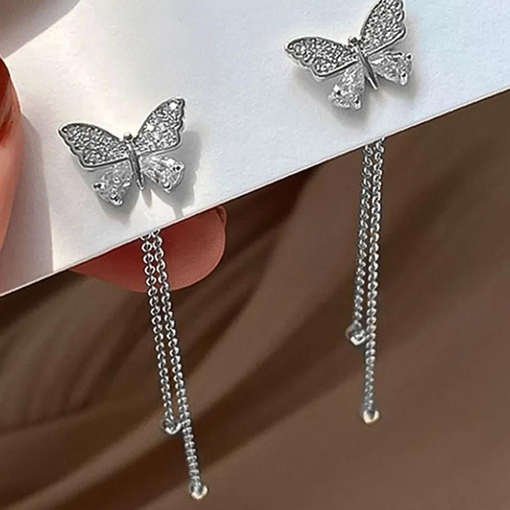 Long Tassel Earrings For Women's Versatile Earrings