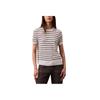 Casual Comfortable Striped Short Sleeve Sweater Women Sweater 44C344G-YAS