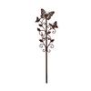 Wrought Iron Metal Butterfly Garden Stake Cutout Butterfly Vintage Style Rustic Yard Art Stake Weatherproof Rust-Resistant