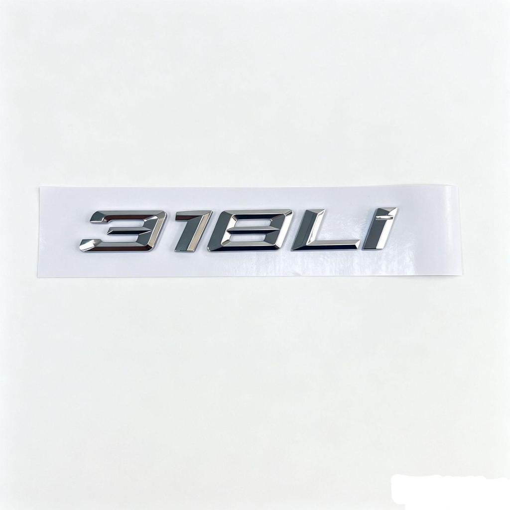 Compatible BMW 3, 5, 7 Series 320Li, 530Li, 740Li Rear Emblem Displacement Sticker.