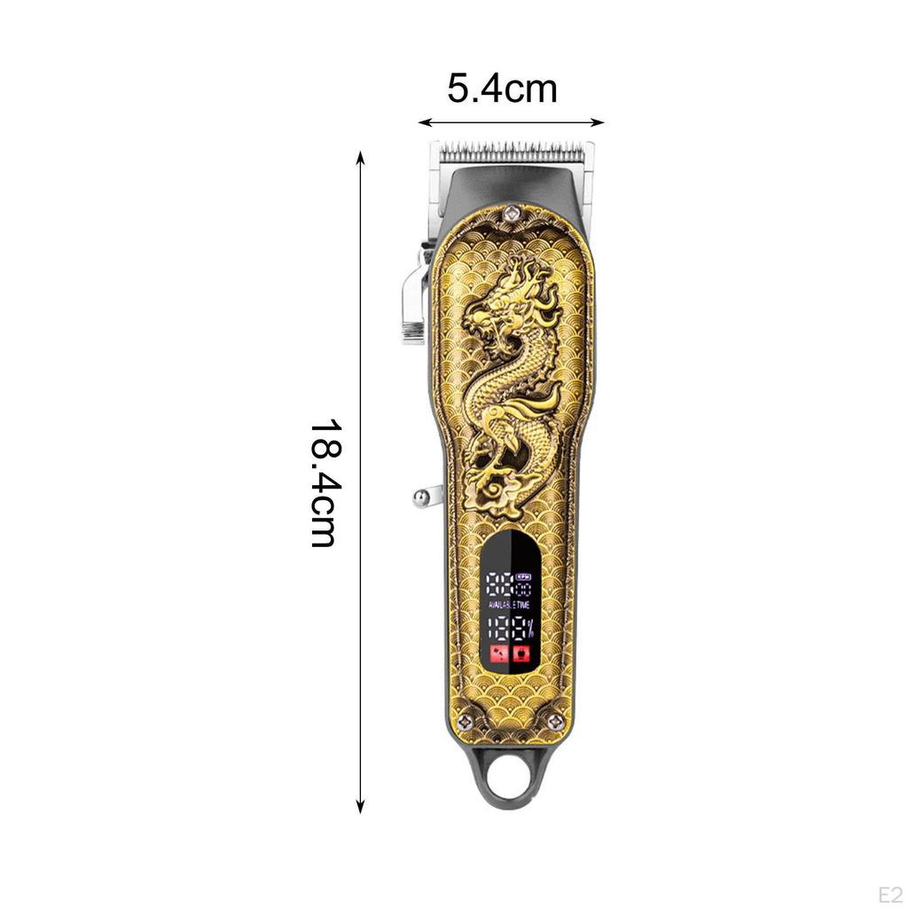 Advanced Cordless Hair Clipper for Men - Precision Trimming Tool with LED Screen