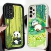 Phone Case for Samsung Galaxy A17 A16 A15 A14 A13 Cute Cartoon Panda A56 A36 A26 A55 A35 A25 A54 A34 A24 A53 A33 A23 A07 A06