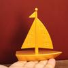 Brass Smooth Sailing Sailboat Creative Office Desktop Decoration Craft Opening Gift Ornament