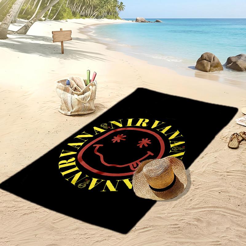 Nirvana Printed Quick Dry Beach Towel Super Absorbent Soft Lightweight Bath Towel for Pool Summer Travel