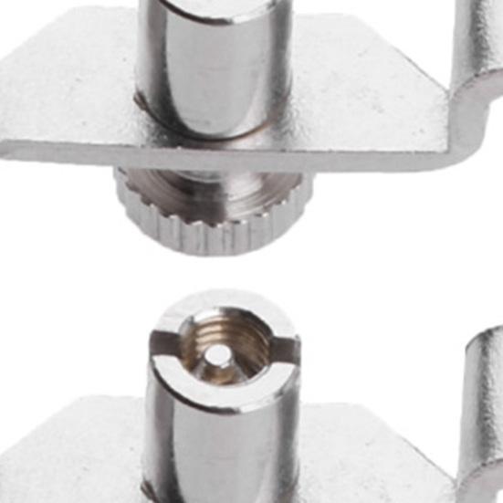4Pcs 1/8 Violin Fine Tuners Nickel-Plated Steel Micro Tuners for Erhu And Kids Violin Easy-Install String Adjusters Beginner Violin Tuning Kit