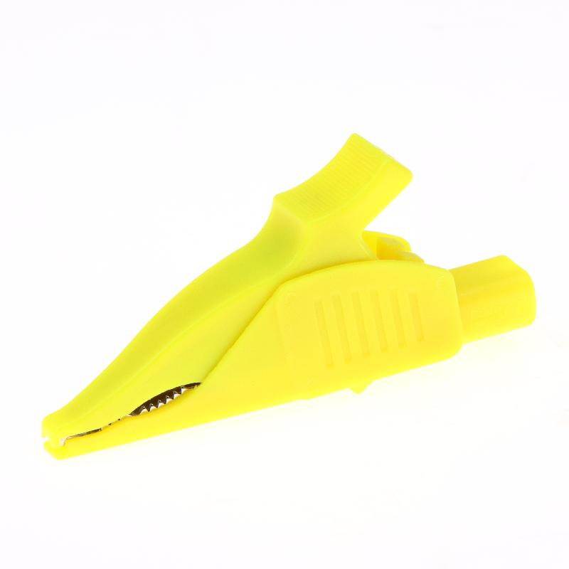 Heavy Duty Alligator Clips Insulated Test Crocodile Clamps With 4Mm Banana Jack Full Insulated Clips For Electrical Testing Work