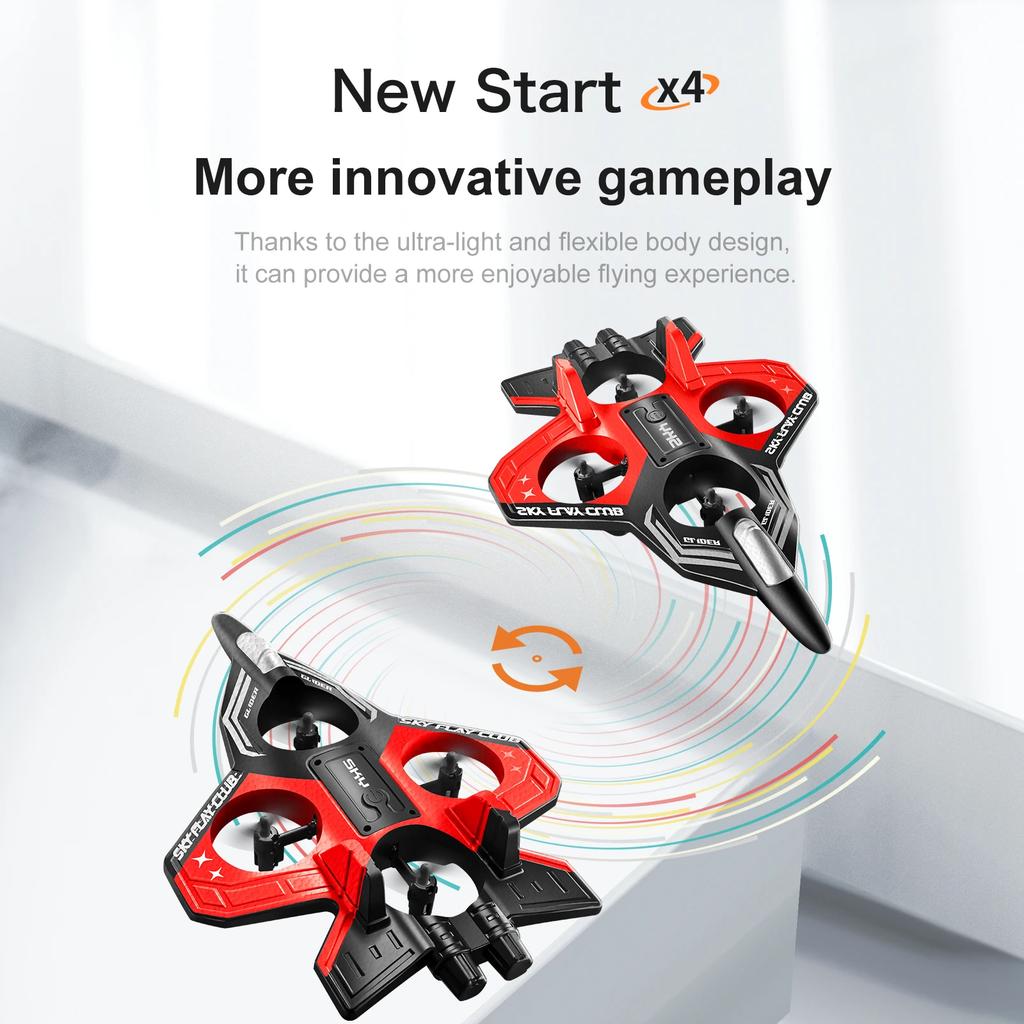2025 New YP3 Foam Aircraft Remote Control Four Axle Fighter Wrestle Resistant Aerial Stunt Children Model Airplane Gift