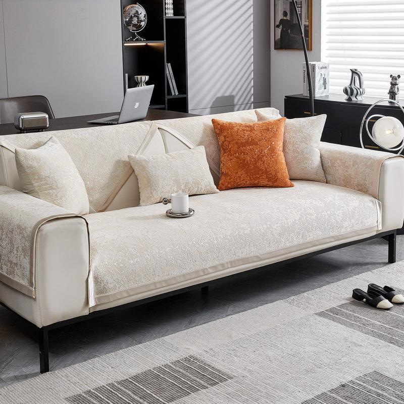 New Chenier Sofa Cushion Universal In All Seasons Modern Light Luxury Cushion Premium Sense Non-Slip Cover Cover Cloth Towel