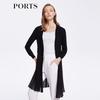 PORTS 2025 Spring/Summer Women's Long Sleeve Mid-Length Knit Cardigan LM8K004KKY002