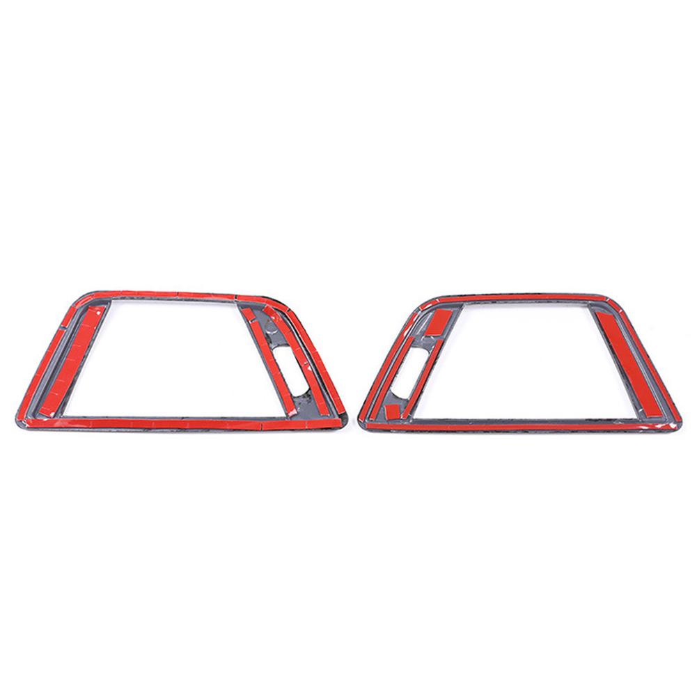 2Pcs Carbon Fiber Style Car Side Air Conditioning Vent Cover Trim Frame Stickers For BMW 3 Series F30 2013 2014 2015 2016-2018