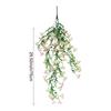 1PCS Artificial Fake Morning Glory Hanging Flowers Lifelike Outdoor Decor Garden Wall Hanging Plants Wedding Decoration