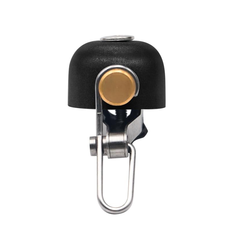 Bicycle Bell Clear Loud Sound Stainless Steel MTB Road Bike Safety Alarm Bell Cycling Handlebar Horn With Mounting Lock Plates