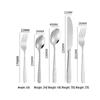 Zhishi Hammered Stainless Steel Cutlery Set