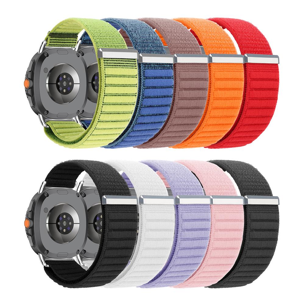 Nylon Watch Strap For Samsung Watch 8 Compatible Magic Tape Nylon Loop Band Classic Adjustable Strap for Smartwatches